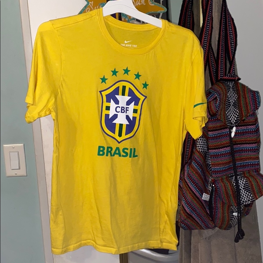 Yellow Brasil Nike Tee